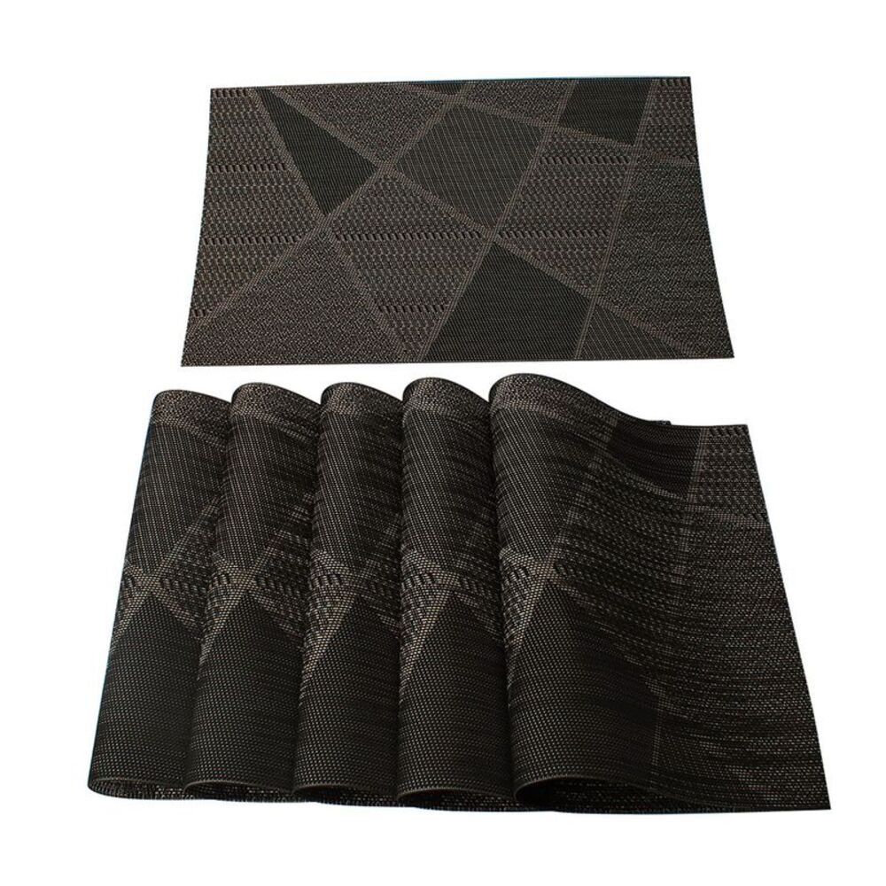 2pcs Washable Placemats Woven Non-Slip Mats for Kitchen Dining Table 18" x 12"